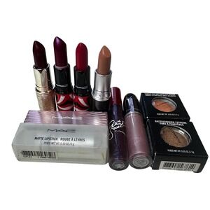 MAC Makeup Collection Lipstick Eyeshadow Liquid Lipcolor Beauty Bundle